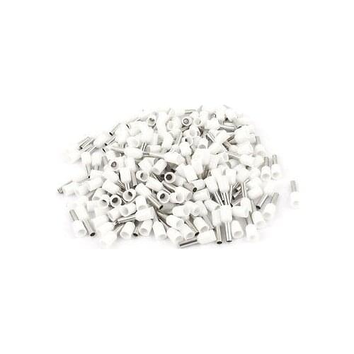 200 Pcs Wire Crimp Connector Terminal Insulated Ferrule White E2508 14AWG 2.5mm2