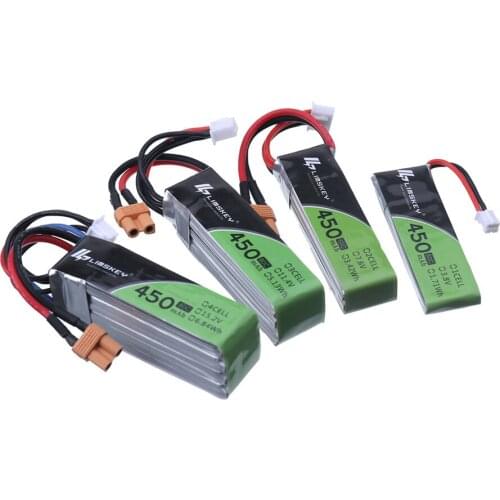 2S 3S 7.6v 11.4V 4S 15.2V 450MAH 80C Lipo Battery XT30 Plug for RC CineBee Cine Whoop BetaFPV Quadcopter Toothpick Drone