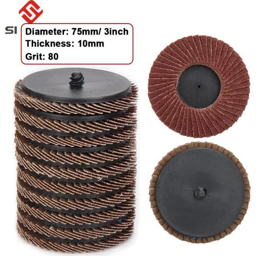 75mm 3inch Grinding Wheels Flap Discs Sanding Discs 80 Grit Angle Grinder Abrasive Tool Wood Tools 2-15pcs