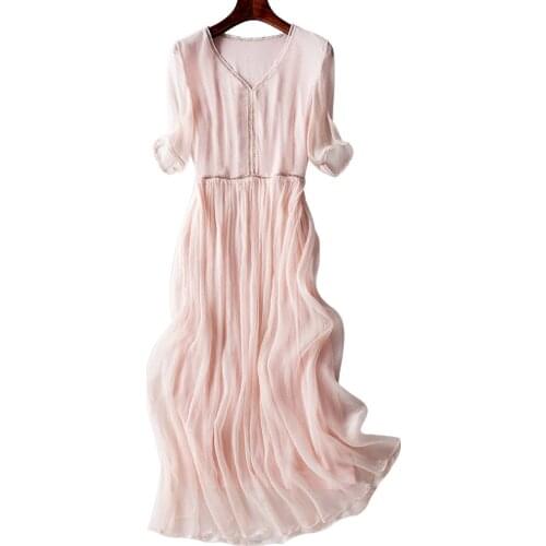 COLOREE Pink Summer Dresses