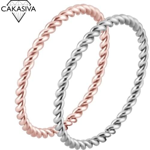 Classic simple high quality titanium steel womens Mahua ring party gifts jewelry ring wholesale