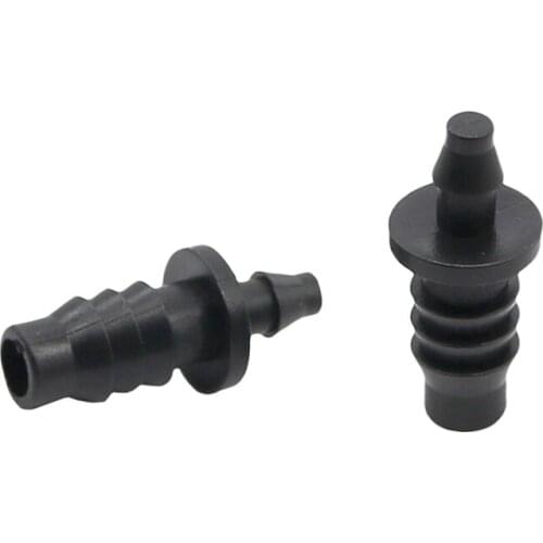 8 mm and 4 mm Hose Seal Connector Irrigation Tube Barbed End Plug Garden Lawn Irrigation Pipe Fittings 100 Pcs