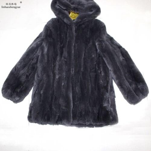 Linhaoshengyue Rabbit Fur Coats