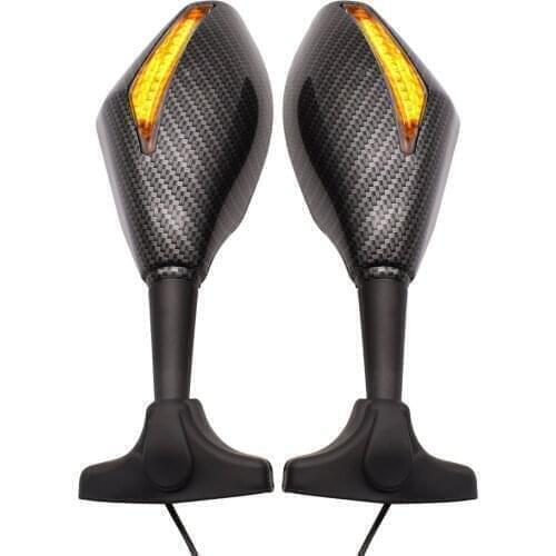 Motorcycle Mirror Motorbike Rearview Black Carbon Fiber Side Mirrors For Honda CB919 CBR600 F2,F3,F4,F4i NC700S NC700X
