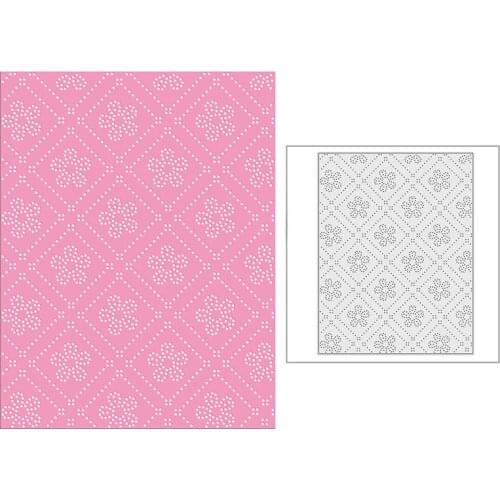 New 2021 Spotty Plum Blossom Panel Metal Cutting Dies for DIY Scrapbooking and Card Making Background Embossing Craft No Stamps