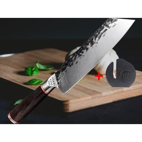 High Carbon Steel Nakiri Knife Boning Knife Kitchen Knives Meat Cleaver Kitchen Chef Knife Chinese Knives with Knife Sharpener