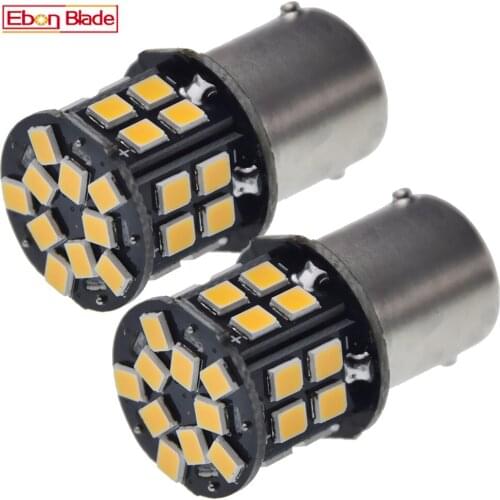 Pair 6V LED Signal Lamp 1156 BA15S 1157 BAY15D BA15D Warm White Car Motorcycle Bike Backup Reverse Tail Brake Turn Light Styling