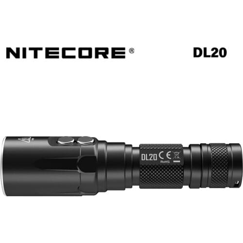 NITECORE DL20 1000LM 100m Submersible Diving Light for Underwater Sport Ultra Waterproof Compact Size WhiteRed Light Dual Output