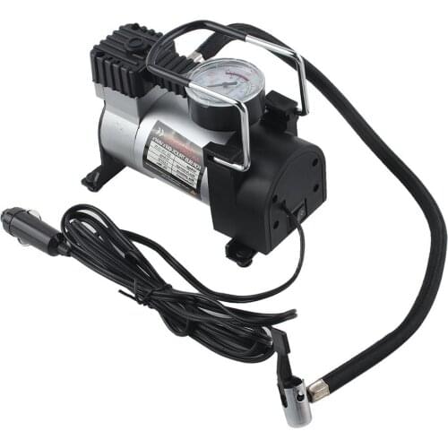 Portable Super Flow DC 12V 80PSI Metal Air Compressor Tyre Inflator Car Air Pump Vehicle Pump Electric Pressure Gauge
