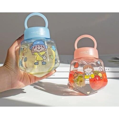 Cute diamond mini plastic cup portable hand pocket cup female student creative small water cup