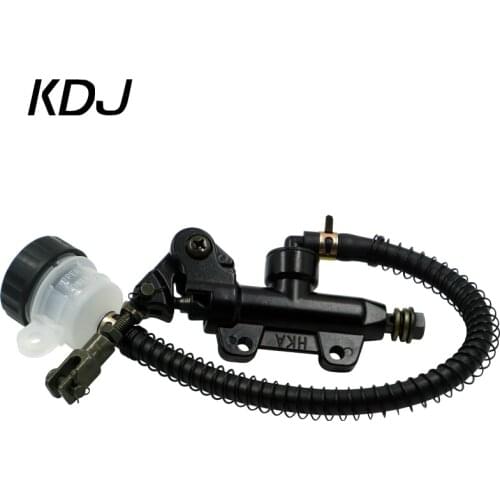 Folding Motorcycle Rear Foot Brake Hydraulic Master Cylinder Pump with Reservoir for Suzuki Kawasaki Honda