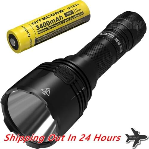 NITECORE NEWP30 1000LM Long-range Tactical Flashlight with 18650 Battery Outdoor Hunting Waterproof Portable Torch Free Shipping