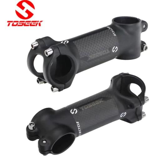 TOSEEK Bike Stem Bike Carbon Fiber Stem Bicycle Riser Stem MTB Road Bike 31.8mm Angle 6/17 Bicicleta Tallo Bicicleta potencia