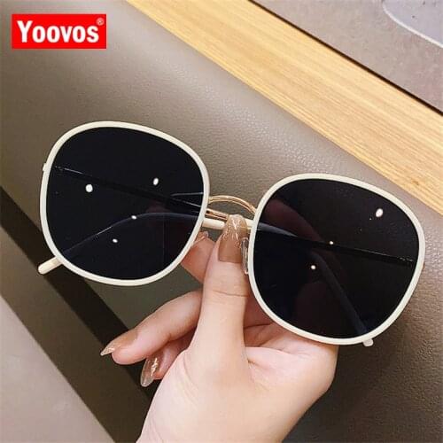 Yoovos Round Sunglasses Women LuxuryWomen SunGlasses Brand Designer Vintage Sun Glasses Mirror Party Female Eyewear UV400