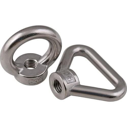 1Pcs 304 Stainless Steel Marine Lifting Eye Nut Ring Nut M3 M4 M5 M6 M8 M10 M12 M14 M16 M18 M20 M24