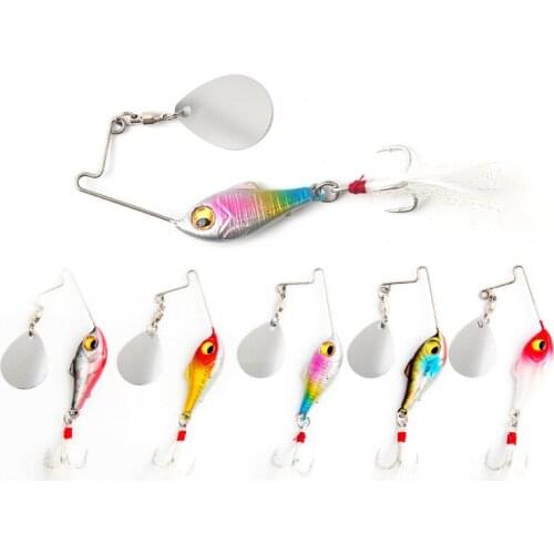 1Pc 3D Rotating Metal VIB vibration Bait Spinner Spoon Fishing Lures 10/15/20g Jigs Trout Winter Fishing Hard Baits Tackle Pesca