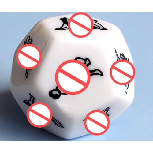 2PCS/Set Funny Sex Dice 12 Side Erotic Craps Sex Dices Toys for Adults Sex Toys Humour Gambling Dices Board Games for Adults