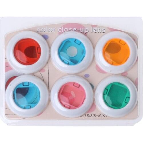 2018 Hot Sale Instax Mini 8/8+/9/7s/KT 6 Pcs Colorful Filter Lens For Fuji Instant Film Camera