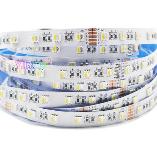 5M/lot DC12V 24V RGBW/RGBWW LED Strip 4 color in 1 5050 SMD flexible led light Tape 60Leds/m Waterproof IP30/65/IP67