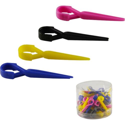 50pcs/Pack Plastic Hair Perm Clips Small Size Hairdressing Clip For Hair Coloring Salon Hairstyling Tools Clip For Hairdresser