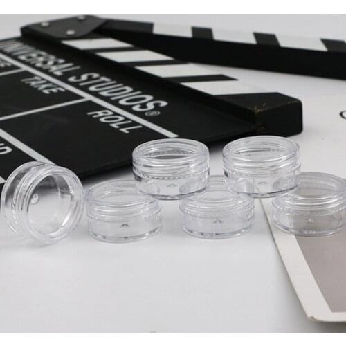 5000pcs 5g Portable Transparent Small Bottle Cosmetic Sample Containers Plastic Empty Jar Eyeshadow Lip Balm Face Cream Sample