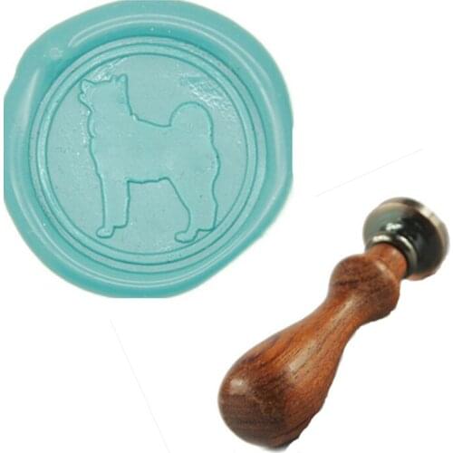 Akita Dog Seal Wax Kit,Vintage Wax Badge Seal Stamp Kit Wax Set Tool Gift
