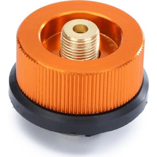 Aluminum Outdoor Stove Connector Head Split Type Gas Bottle Adaptor Transfer Nozzle Conversion for Camping Picnic BBQ Stove