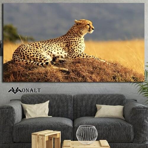 Canvas Painting panther Animal poster and Prints wall decorations living room abstract Modern art painting