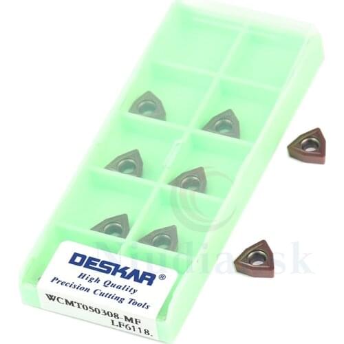 WCMX030208 WCMX040208 WCMT050308-MF LF6118 Carbide Inserts WCMT06T308 WCMT080412-MF LF6118 CNC Lathe Turning Tool Milling Cutter