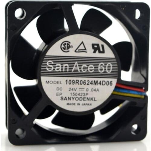 New original 109R0624M4D06 6025 24V 0.04A 6CM Industrial inverter fan
