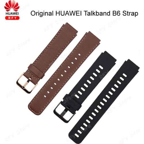 Original HUAWEI Talkand B6 Wrist Strap Mocha Brown Leather Wristband for HUAWEI B6