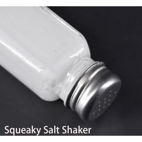 Squeaky Salt Shaker Magic Tricks Stage Close Up Magia Coin Appearing from Bottle Magie Mentalism Gimmick Props Accessories