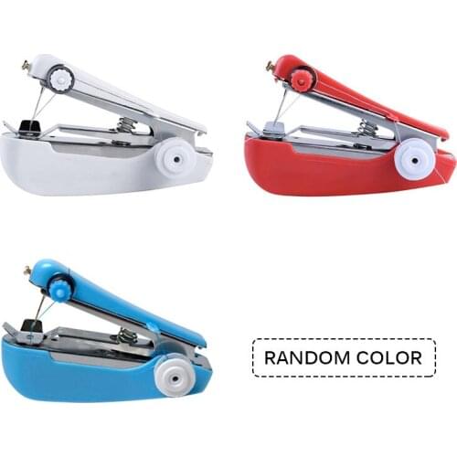 Mini Portable Handheld Sewing Machines Stitch Sew Needlework Cordless Clothes Fabrics Electric Sewing Machine Stitch Set