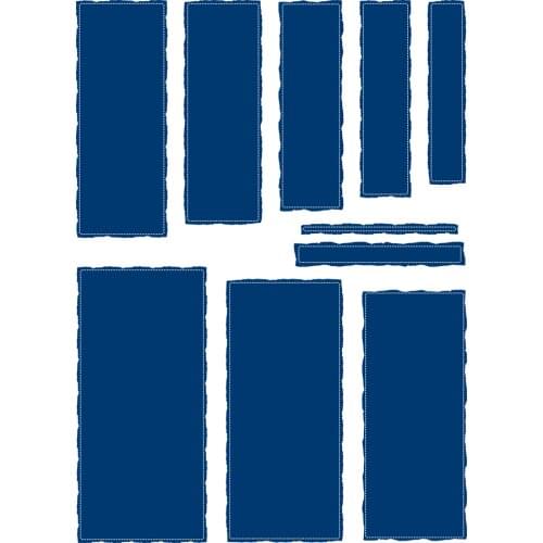 Shabby Edge Tall Rectangle DIY Greeting Card Handmade 2021New Metal Cutting Dies Scrapbook Diary Secoration Embossing Template