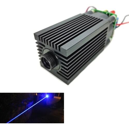 450nm 5W Blue Lasermodul Analog einstellbar DC12V CNC Carving High Power