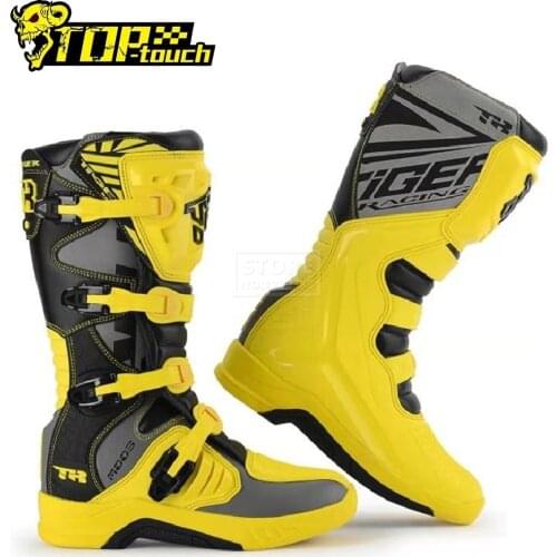 Wearable Motocross Boots Anti-Fall Profession Motorcycle Boots Non-slip Motorboats ShoesBotas Moto Off-Road Riding Racing Boots