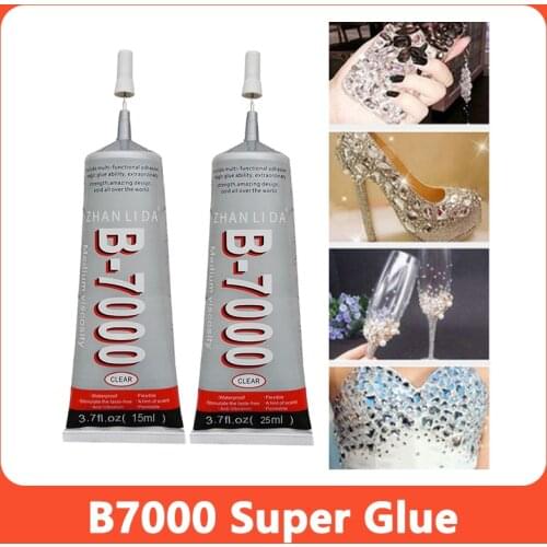 B7000 3/15/25ml Mobile Phone Screen Super Glue B-7000 Adhesive Telephone Glass Glue Repair Point Diamond Jewelry DIY Glue Hot