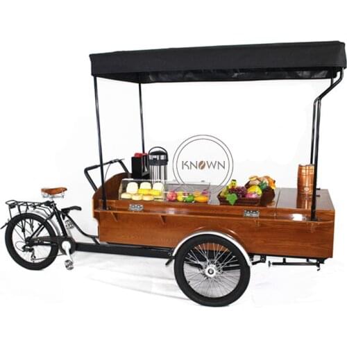 Free shipping Three Wheels cargo trike mobile food cart coffee bike for sale
