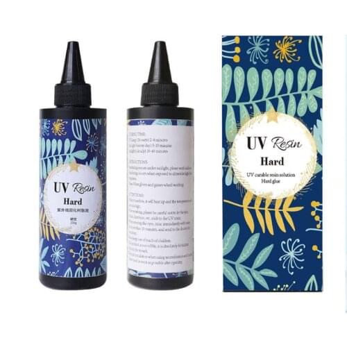 Hard UV Resin Glue Crystal Clear Ultraviolet Curing Epoxy Resin UV Glue Solar Cure Sunlight Activated DIY Jewelry Making Tools