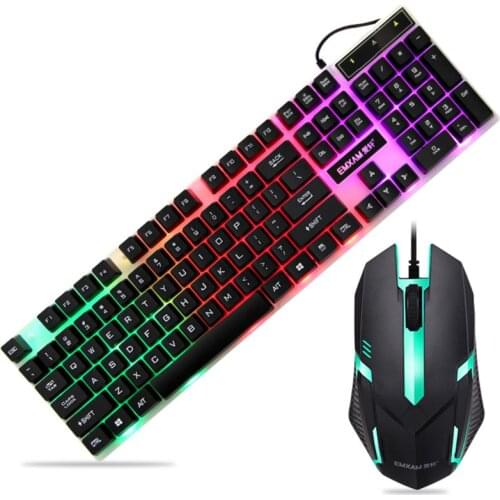 Keyboard Waterproof Mouse Mice USB Wired Gaming Accessories for Microsoft HP LG PC Laptop Tablet Win XP/7/8 Mac10.2
