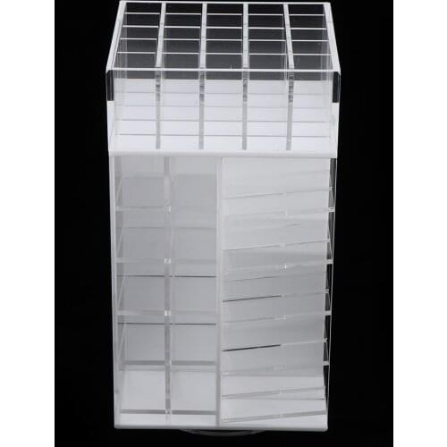 Rotating 65 Sapce Lipsticks Lip Gloss Nail Polish Display Organizer