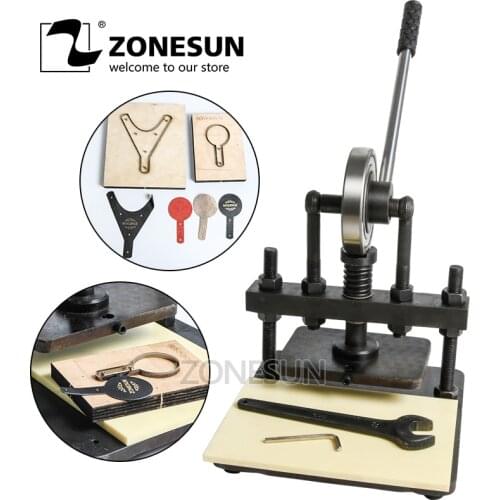 ZONESUN 20x14cm Hand leather cutting machine photo paper PVC/EVA sheet mold cutter,manual leather mold /Die cutting machine