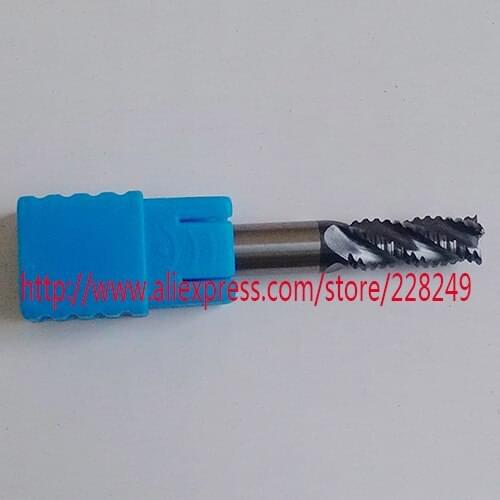 1pc D4*11*D4*50 HRC45 4 Flutes Tungsten Solide Carbide Roughing End Mills For CNC Milling Tools