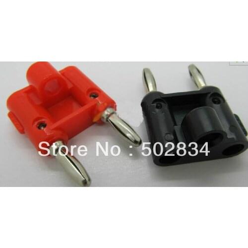 10 pairs(20PCS) 4mm dual banana plug connector screw Speaker test Cable Amplifier Terminal
