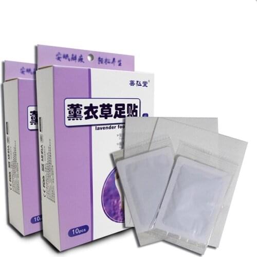 CN Herb 10 Pcs Lavender Medicament Clearing Damp Beauty Regimen Regulate The Soles Paste Free shipping