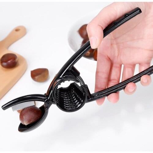 2 in 1 Chestnut Clip Nut Cracker Sheller Walnut Pliers Metal Nut Opener Kitchen Tools Chestnut Cutter