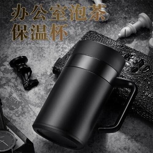 420ML Hot Water Thermos Tea Vacuum Flask With Filter Stainless Steel 304 Sport Thermal Cup Coffee Mug Tea Bottle Office Business