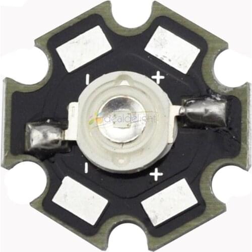 5pcs 3W UV/Ultra Violet High Power LED Bead Emitter 395-405NM With 20mm Star Platine Base Freeshipping