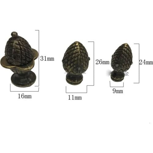 5pc Small Size Antique Mental Handles Strawberry & Corn Shape Kitchen Cupboard Wardrobe Drawer Door Pull Handle Knobs Home decor