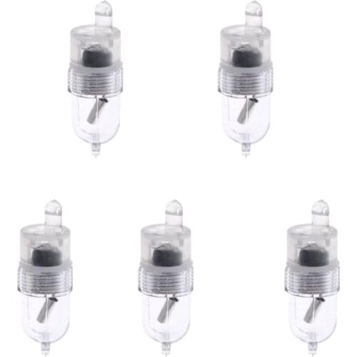 5pcs LED Fishing Rod Tip Night Light Flash Strike Smart Sensor Rod Tip Strike Alert with Batteries Fishing Accessories Tackles